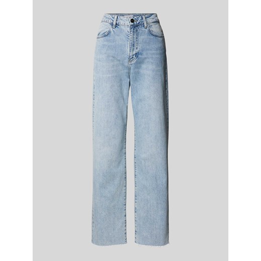 Jeansy z szeroką nogawką i frędzlami ze sklepu Peek&Cloppenburg  w kategorii Jeansy damskie - zdjęcie 173984708