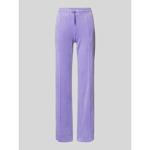 Spodnie typu track pants o kroju regular fit z przeszytym kantem model ‘TINA’ ze sklepu Peek&Cloppenburg  w kategorii Spodnie damskie - zdjęcie 173984797