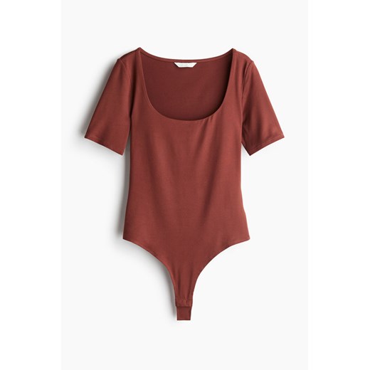 H & M - Body thong z krótkim rękawem - Pomarańczowy H & M XL H&M