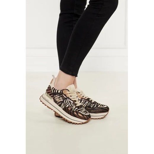 Liu Jo Sneakersy MAXI WONDER | z dodatkiem skóry Liu Jo 37 Gomez Fashion Store