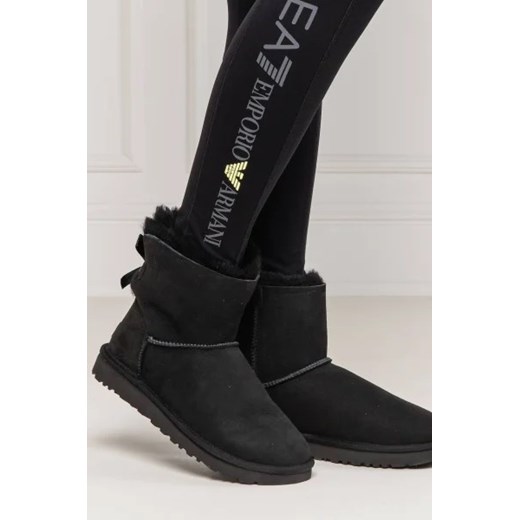 Śniegowce damskie UGG czarne casual płaskie na zimę