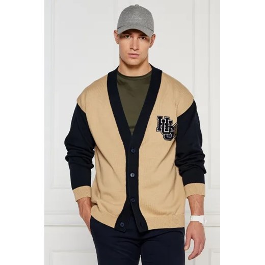 Hugo Blue Kardigan Smeylo | Regular Fit ze sklepu Gomez Fashion Store w kategorii Swetry męskie - zdjęcie 173989766