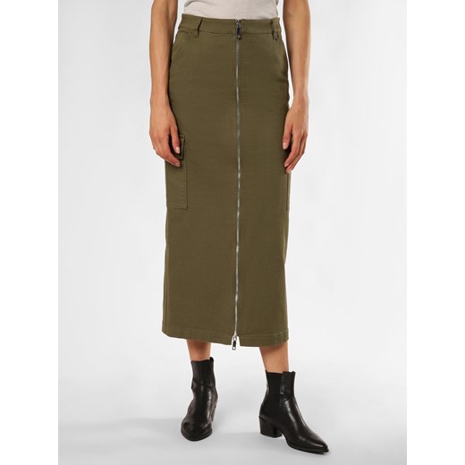 MAX&Co. Spódnica damska - Bolonia Kobiety Bawełna khaki jednolity ze sklepu vangraaf w kategorii Spódnice - zdjęcie 173990607