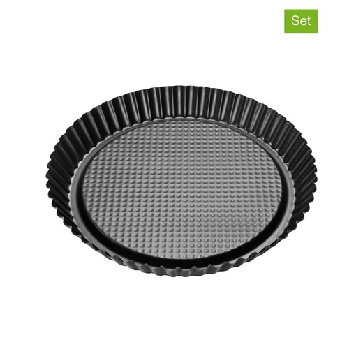 Zenker Formy (2 szt.) &quot;Black Metallic&quot; w kolorze czarnym na tartę - Ø 30 cm ze sklepu Limango Polska w kategorii Akcesoria do pieczenia - zdjęcie 173992007