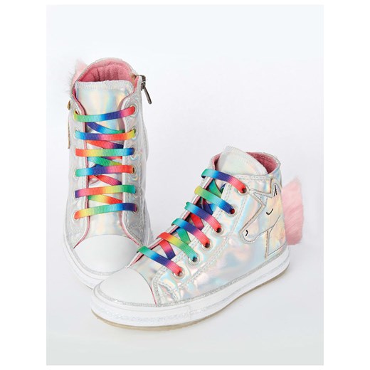 Denokids Sneakersy "Unicorn" w kolorze srebrnym ze wzorem Denokids 30 okazja Limango Polska