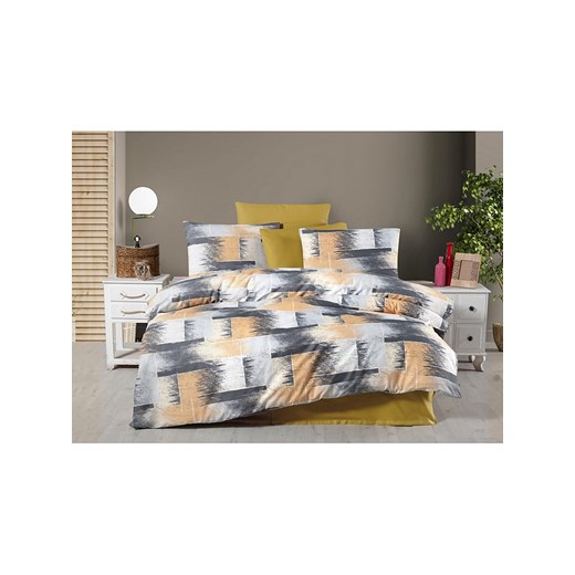 Colourful Cotton Komplet pościeli &quot;Shadow&quot; w kolorze szaro-żółtym ze sklepu Limango Polska w kategorii Pościele - zdjęcie 173992515