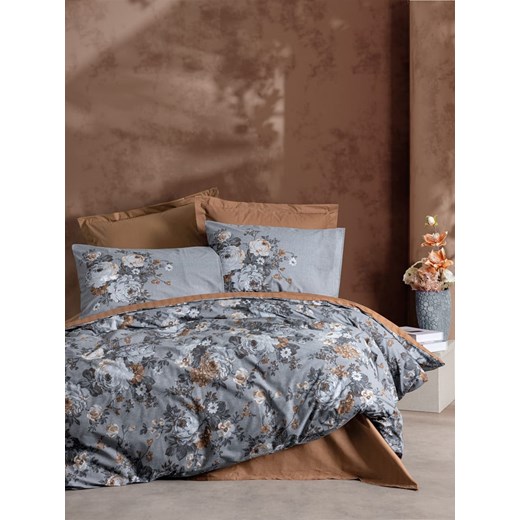 Colourful Cotton Komplet pościeli renforcé w kolorze błękitno-jasnobrązowym ze sklepu Limango Polska w kategorii Pościele - zdjęcie 173992695