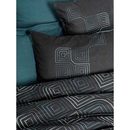 Colorful Cotton Komplet pościeli renforcé w kolorze czarno-morskim Colorful Cotton 135x200 cm Limango Polska promocyjna cena