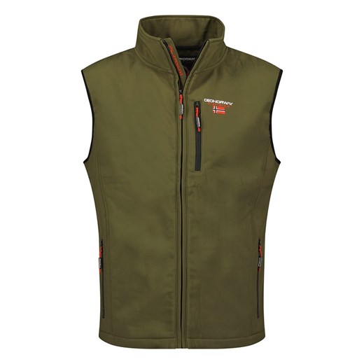 Geographical Norway Kamizelka softshellowa &quot;Vakito&quot; w kolorze khaki ze sklepu Limango Polska w kategorii Kamizelki męskie - zdjęcie 173993059