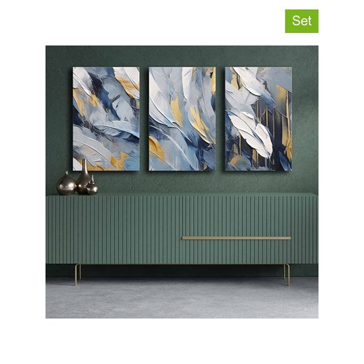 ABERTO DESIGN Druki (3 szt.) na płótnie - 45 x 70 cm Aberto Design onesize promocyjna cena Limango Polska