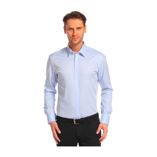 Niebieska koszula męska Lambert wolczanka  koszulowe