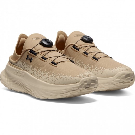 Buty treningowe uniseks Under Armour UA Slipspeed Mega Ripstop - beżowe ze sklepu Sportstylestory.com w kategorii Buty sportowe męskie - zdjęcie 173995845