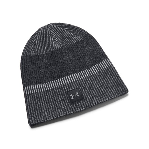 Czapka do biegania uniseks Under Armour Under Armour Launch Reflective Beanie - szara ze sklepu Sportstylestory.com w kategorii Czapki z daszkiem męskie - zdjęcie 173996029