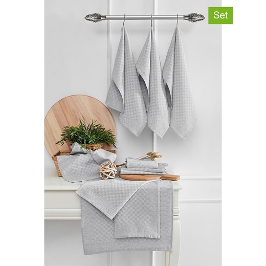 Violeta Home Ściereczki (10 szt.) w kolorze szarym do naczyń - 60 x 40 cm ze sklepu Limango Polska w kategorii Ścierki kuchenne - zdjęcie 173996347