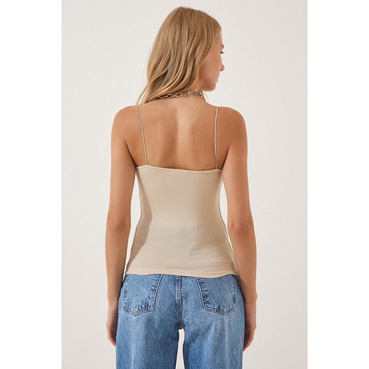Happiness Istanbul Top w kolorze beżowym Happiness Istanbul 36 okazja Limango Polska