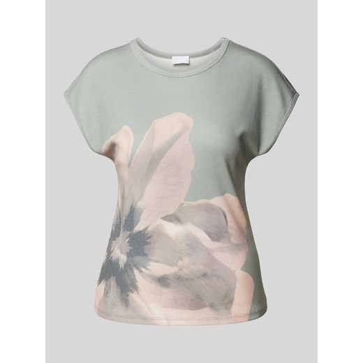 T-shirt z okrągłym dekoltem ze sklepu Peek&Cloppenburg  w kategorii Bluzki damskie - zdjęcie 173999298