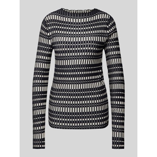 Sweter z dzianiny z okrągłym dekoltem ze sklepu Peek&Cloppenburg  w kategorii Swetry damskie - zdjęcie 173999606