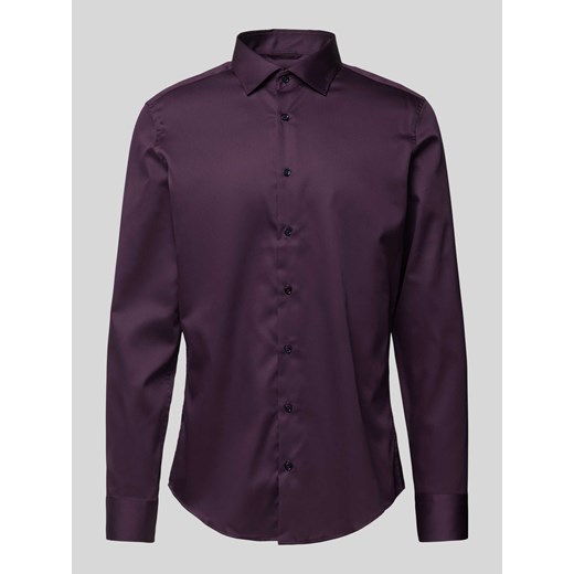 Koszula biznesowa o kroju slim fit z kołnierzykiem typu kent ze sklepu Peek&Cloppenburg  w kategorii Koszule męskie - zdjęcie 173999945
