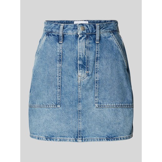 Spódnica jeansowa z bocznymi,wpuszczanymi kieszeniami model ‘LINE’ ze sklepu Peek&Cloppenburg  w kategorii Spódnice - zdjęcie 174000139