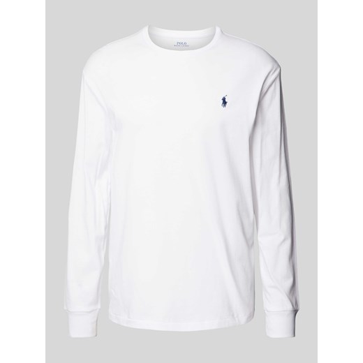 Bluzka z długim rękawem z wyhaftowanym logo ze sklepu Peek&Cloppenburg  w kategorii T-shirty męskie - zdjęcie 174000187