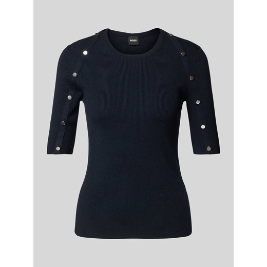 Sweter z dzianiny z ozdobnymi guzikami model ‘Famistosa’ ze sklepu Peek&Cloppenburg  w kategorii Swetry damskie - zdjęcie 174000349