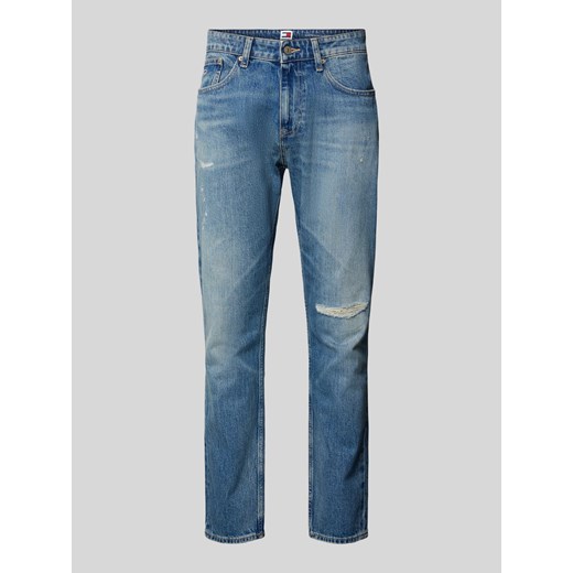Jeansy o kroju slim tapered fit z 5 kieszeniami model ‘AUSTIN’ ze sklepu Peek&Cloppenburg  w kategorii Jeansy męskie - zdjęcie 174000405