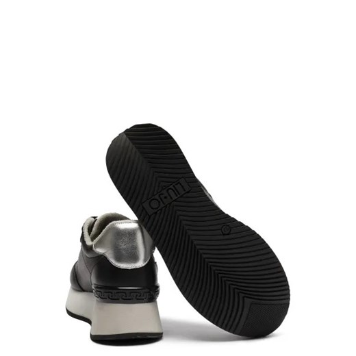 Czarne buty sportowe damskie Liu Jo sneakersy na platformie z tkaniny