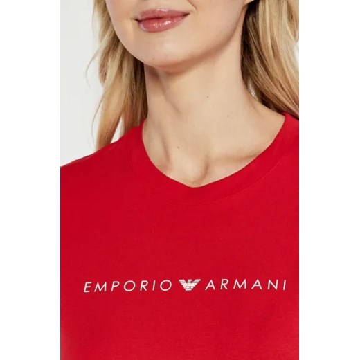Bluzka damska Emporio Armani z napisami