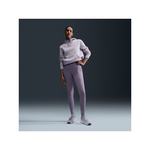 Damskie legginsy o pełnej długości z wysokim stanem zapewniające delikatne wsparcie Nike Zenvy - Szary ze sklepu Nike poland w kategorii Spodnie damskie - zdjęcie 174000899