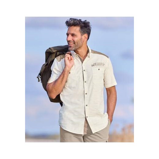 Popelinowa koszula flammée ze sklepu Atlas For Men w kategorii Koszule męskie - zdjęcie 174003017