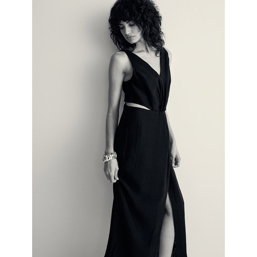 Sukienka Reserved z lyocellu prosta maxi 