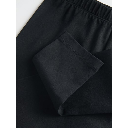 Reserved - Bawełniane legginsy - czarny ze sklepu Reserved w kategorii Spodnie dziewczęce - zdjęcie 174004138