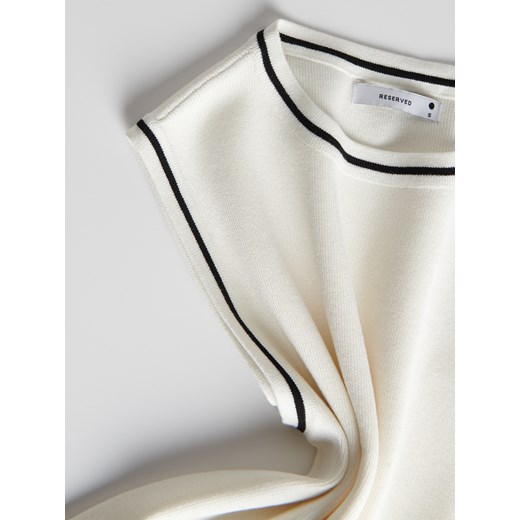 Sweter damski Reserved biały casual 