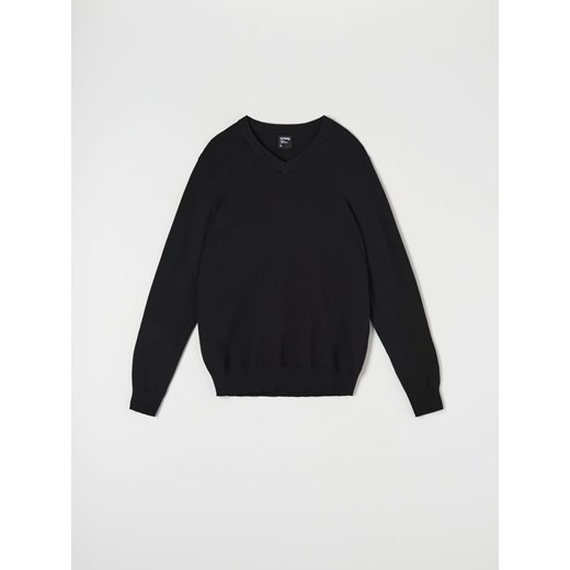 Sinsay - Bawełniany sweter - czarny Sinsay XS Sinsay