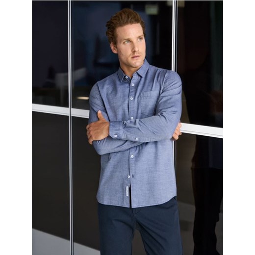 Sinsay - Koszula slim fit - niebieski Sinsay XL Sinsay