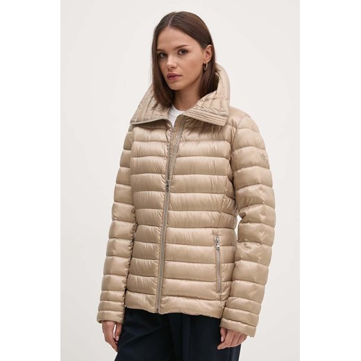 Lauren Ralph Lauren kurtka puchowa damska kolor beżowy przejściowa 297951267 ze sklepu ANSWEAR.com w kategorii Kurtki damskie - zdjęcie 174008436