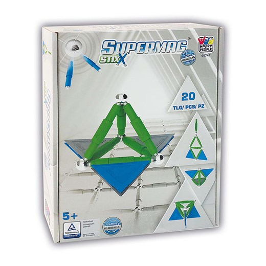 SUPERMAG 20-częściowy zestaw magnetyczny &quot;Supermag Stix&quot; - 5+ ze sklepu Limango Polska w kategorii Zabawki - zdjęcie 174010266