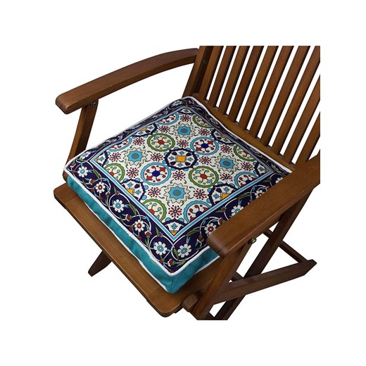 ABERTO DESIGN Poduszka w kolorze turkusowym ze sklepu Limango Polska w kategorii Poduszki dekoracyjne - zdjęcie 174010759