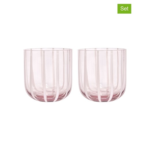 OYOY living design Szklanki (2 szt.) &quot;Mizu&quot; w kolorze jasnoróżowym - 200 ml ze sklepu Limango Polska w kategorii Szklanki - zdjęcie 174011476