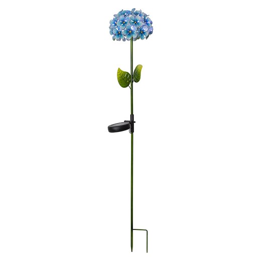 STAR Trading Solarne lampy ogrodowe LED &quot;Hortensia&quot; w kolorze niebieskim - wys. 77 cm ze sklepu Limango Polska w kategorii Oświetlenie ogrodowe - zdjęcie 174012156