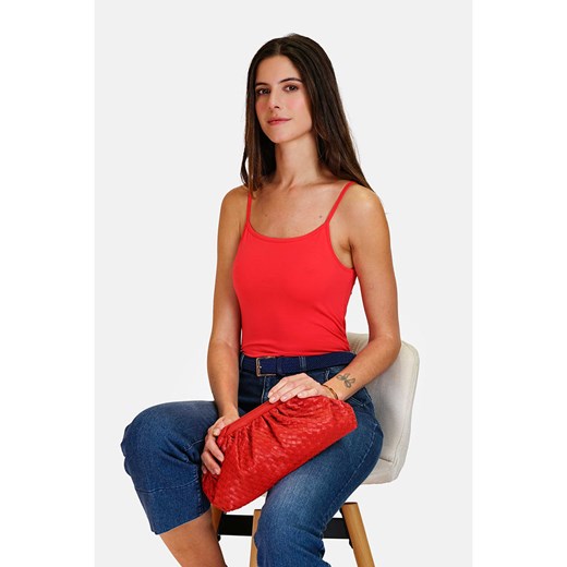 ASSUILI Top w kolorze czerwonym ze sklepu Limango Polska w kategorii Bluzki damskie - zdjęcie 174016865