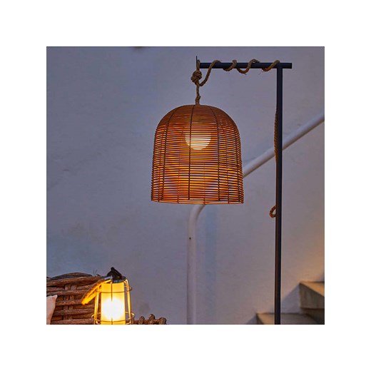 lumisky Lampa zewnętrzna LED &quot;Boheme&quot; w kolorze jasnobrązowym - Ø 30 cm ze sklepu Limango Polska w kategorii Dekoracje i akcesoria ogrodowe - zdjęcie 174017066