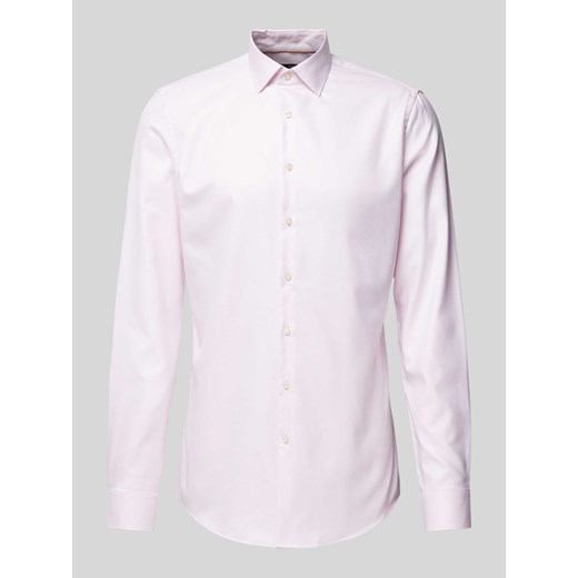 Koszula biznesowa o kroju slim fit z tkaniny two-ply z bardzo długim rękawem ze sklepu Peek&Cloppenburg  w kategorii Koszule męskie - zdjęcie 174019219