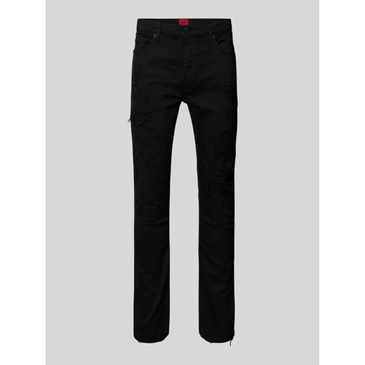Jeansy o kroju slim fit z 5 kieszeniami model ‘HUGO 734’ ze sklepu Peek&Cloppenburg  w kategorii Jeansy męskie - zdjęcie 174019265