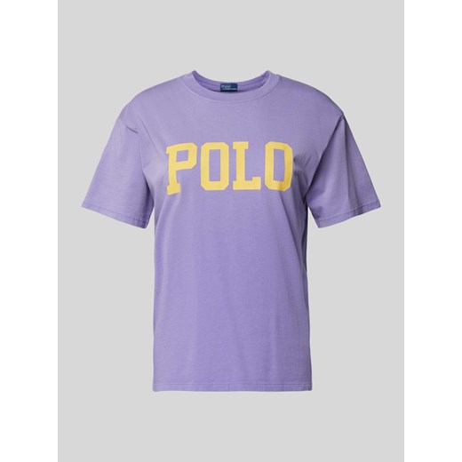 T-shirt z nadrukiem z logo ze sklepu Peek&Cloppenburg  w kategorii Bluzki damskie - zdjęcie 174019309