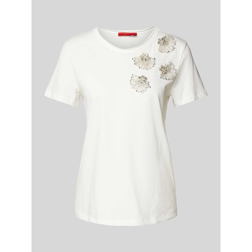 T-shirt z aplikacjami model ‘Voghera’ ze sklepu Peek&Cloppenburg  w kategorii Bluzki damskie - zdjęcie 174019415