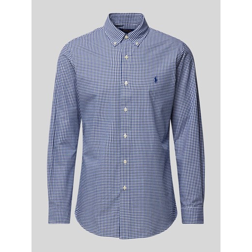 Koszula casualowa o kroju slim fit z kołnierzykiem typu button down ze sklepu Peek&Cloppenburg  w kategorii Koszule męskie - zdjęcie 174019455