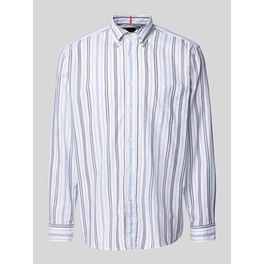 Koszula casualowa o kroju regular fit z kołnierzykiem typu button down model ‘Lambey’ ze sklepu Peek&Cloppenburg  w kategorii Koszule męskie - zdjęcie 174019506