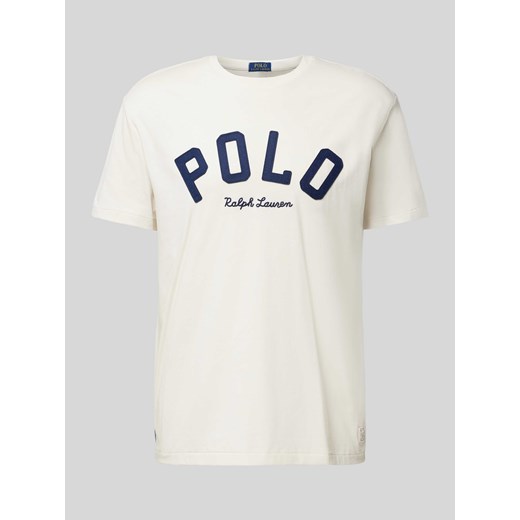 T-shirt z detalem z logo ze sklepu Peek&Cloppenburg  w kategorii T-shirty męskie - zdjęcie 174019518