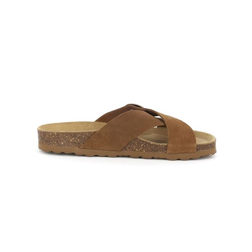 BABUNKERS Family Skórzane klapki w kolorze brązowym Babunkers Family 38 wyprzedaż Limango Polska